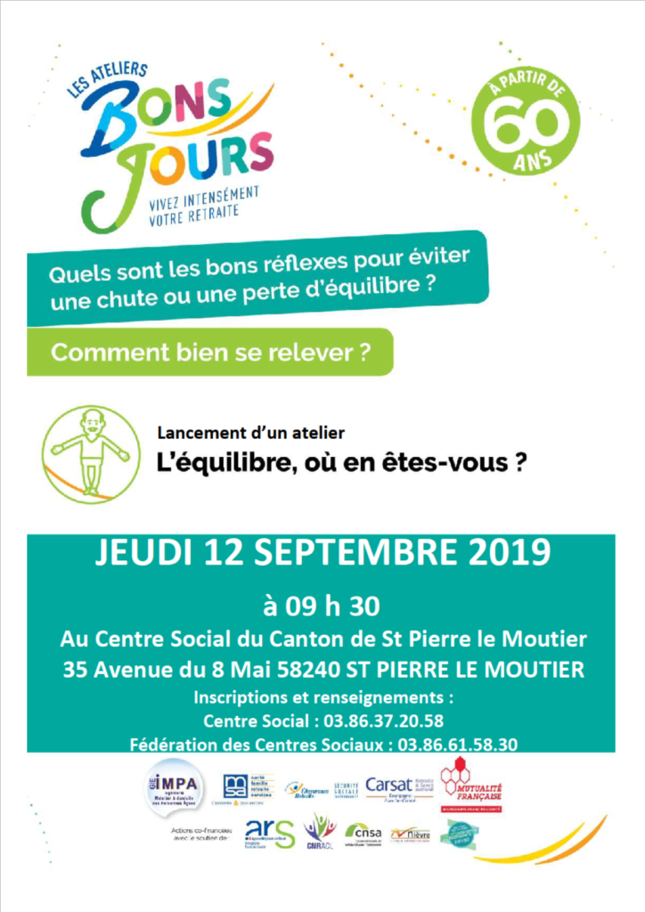 Ateliers Bons Jours - L'équilibre, où en êtes vous? - Centre Social du ...